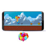 Balloons personalised platform game